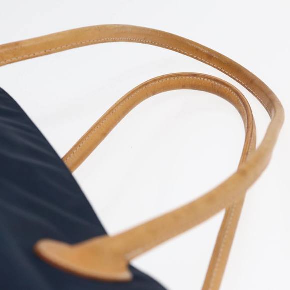 Burberrys Nova Check Blue Label Tote Bag Nylon Navy Auth fm3650 - Picture 8 of 16